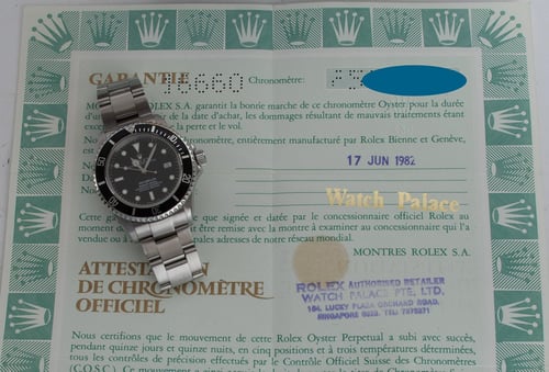 Paper shot of Sea-Dweller 'Triple Six' MK4