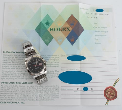 Paper shot of Datejust Turn-O-Graph 'Thunderbird'