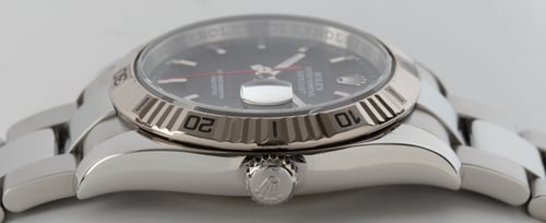 Crown Side Shot of Datejust Turn-O-Graph 'Thunderbird'