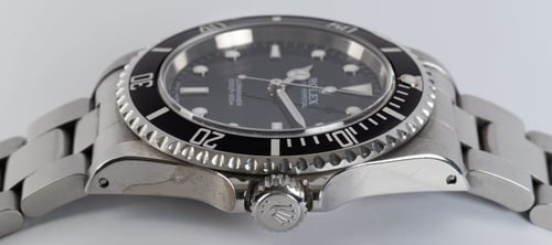 Crown Side Shot of Submariner - unpolished