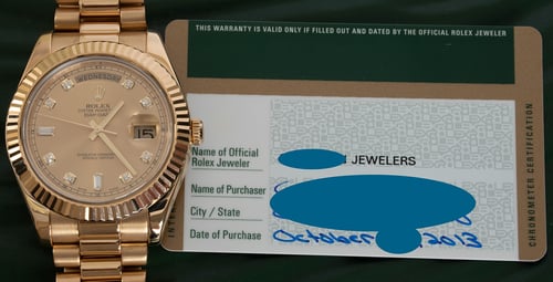 Paper shot of Day-Date II President