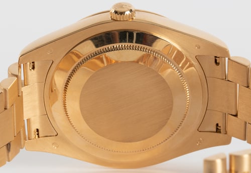 Caseback of Day-Date II President