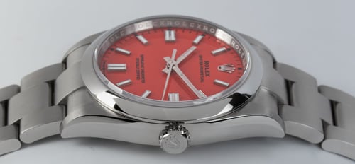 Crown Side Shot of Oyster Perpetual 36