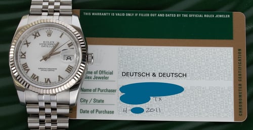 Paper shot of Datejust 36