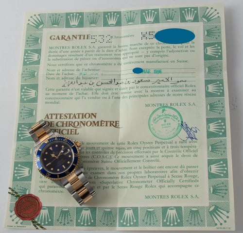 Paper shot of Submariner Date