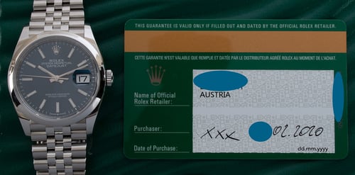 Paper shot of Datejust 36