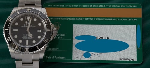 Paper shot of Sea-Dweller 4000