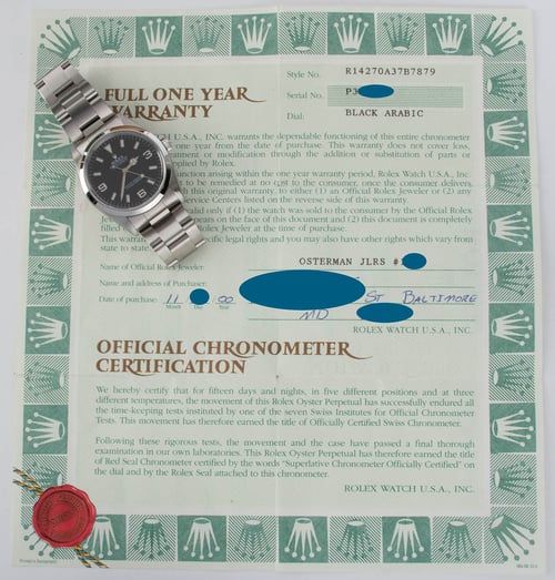 Paper shot of Explorer 36MM 'Swiss Only'