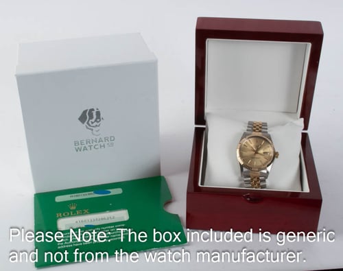 Box / Paper shot of Datejust 36 'American Psycho'
