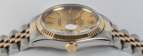 Crown Side Shot of Datejust 36 'American Psycho'