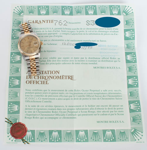 Paper shot of Datejust 36