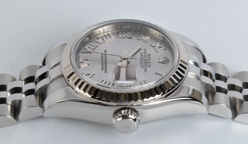 Crown Side Shot of Ladies Datejust