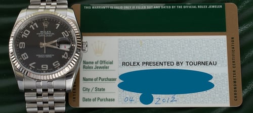 Paper shot of Datejust 36