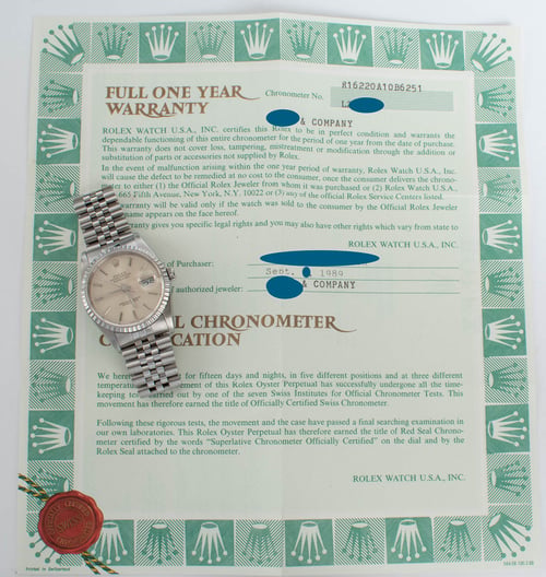 Paper shot of Datejust