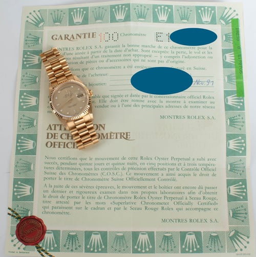Paper shot of Day-Date President