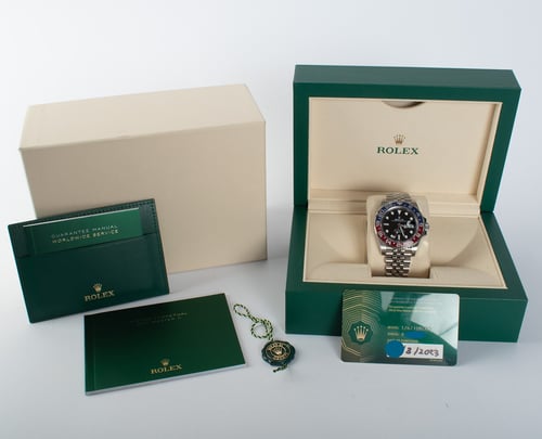 Box / Paper shot of GMT-Master II 'Pepsi'