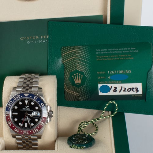 View in Box of GMT-Master II 'Pepsi'