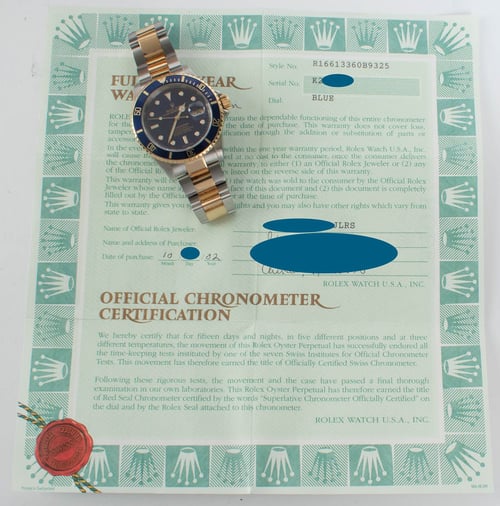Paper shot of Submariner Date