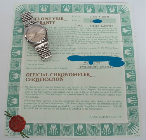 Paper shot of Datejust 36