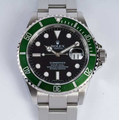 Front Shot  of Submariner Date 'Anniversary' Kermit