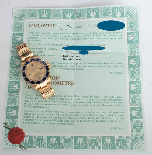 Paper shot of Submariner Date