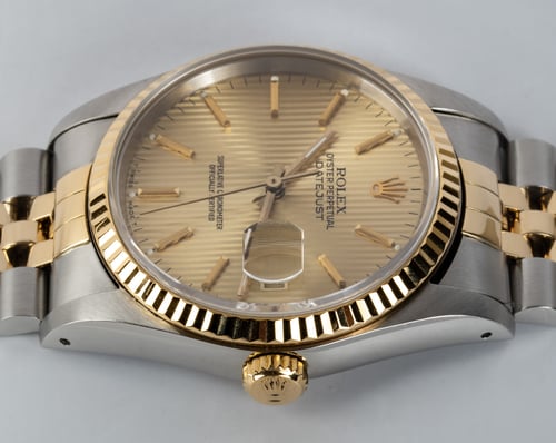 Crown Side Shot of Datejust 36
