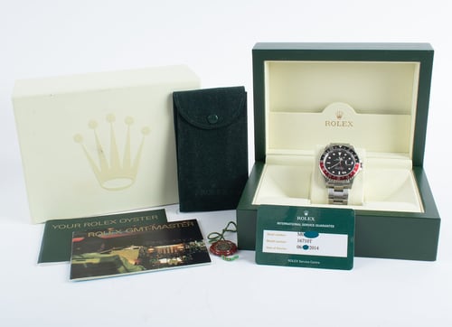 ROLEX GMT-MASTER II 16710箱と付属品7点セット Rolex GMT-Master II : 16710