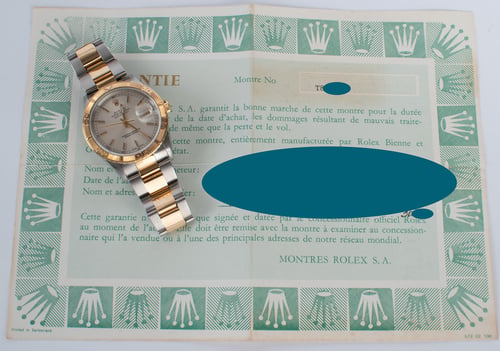 Paper shot of Datejust Turn-O-Graph 'Thunderbird'
