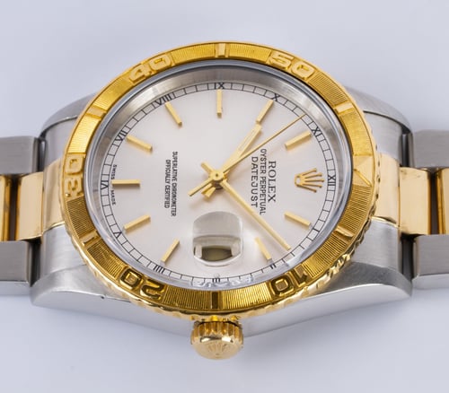 Crown Side Shot of Datejust Turn-O-Graph 'Thunderbird'