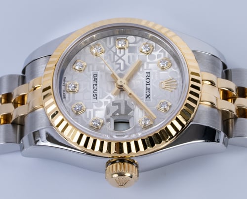 Crown Side Shot of Ladies Datejust