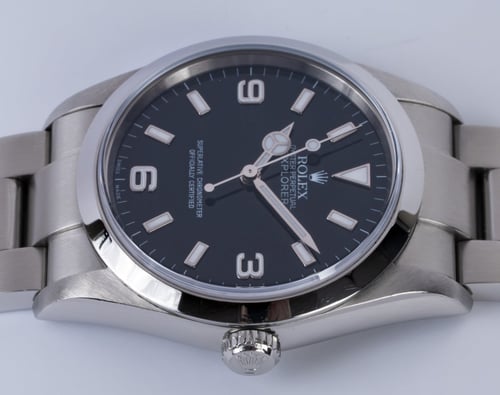Crown Side Shot of Explorer 36MM