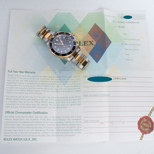 Paper shot of Submariner Date