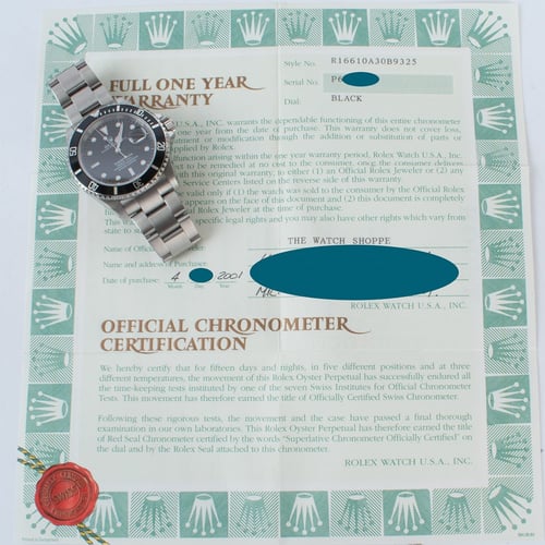 Paper shot of Submariner Date