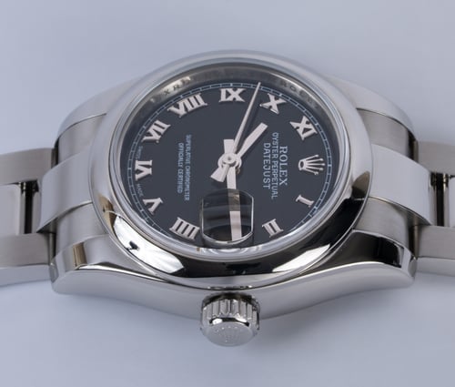 Crown Side Shot of Ladies Datejust