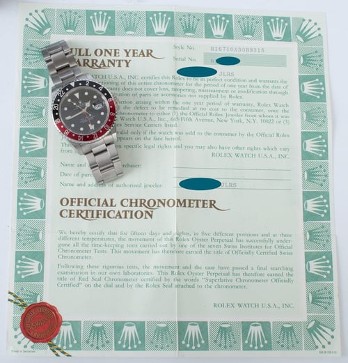 Paper shot of GMT-Master II