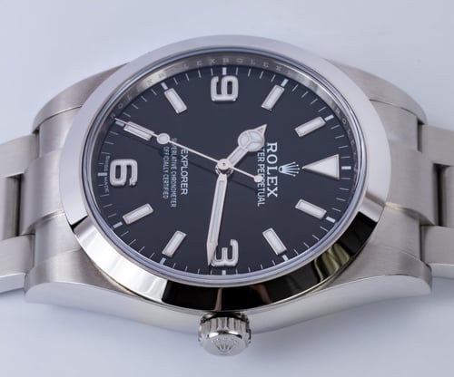 Crown Side Shot of Explorer 39MM