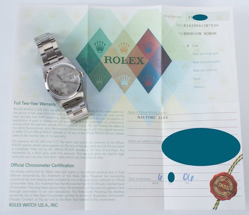 Paper shot of Datejust 36