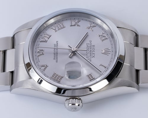 Crown Side Shot of Datejust 36