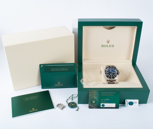 Box / Paper shot of Sea-Dweller DEEPSEA Deep Blue 'James Cameron'