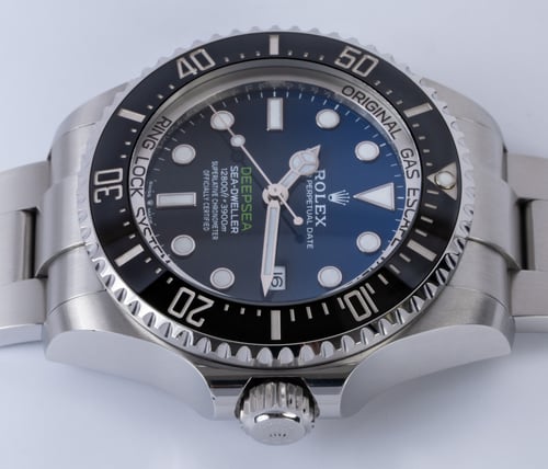 Crown Side Shot of Sea-Dweller DEEPSEA Deep Blue 'James Cameron'
