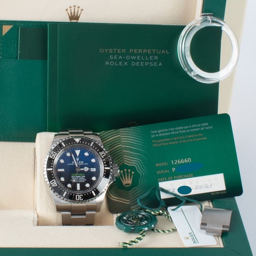 View in Box of Sea-Dweller DEEPSEA Deep Blue 'James Cameron'