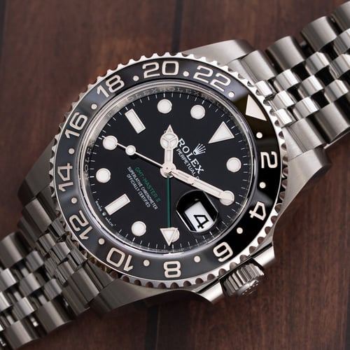 Stylied photo of  of GMT-Master II 'Bruce Wayne'