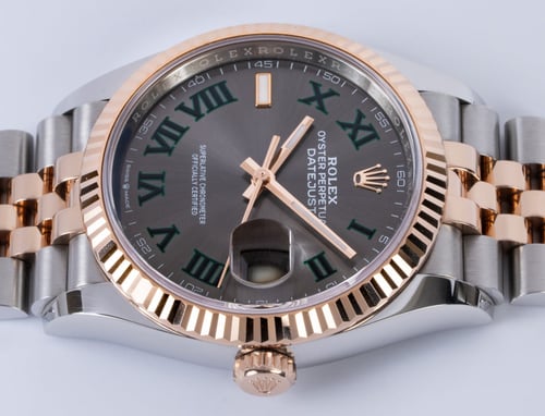 Crown Side Shot of Datejust 36 'Wimbledon'