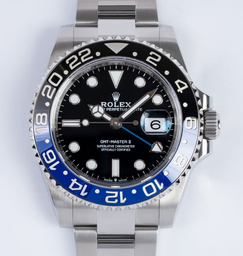 Front Shot  of GMT-Master II 'Batman'