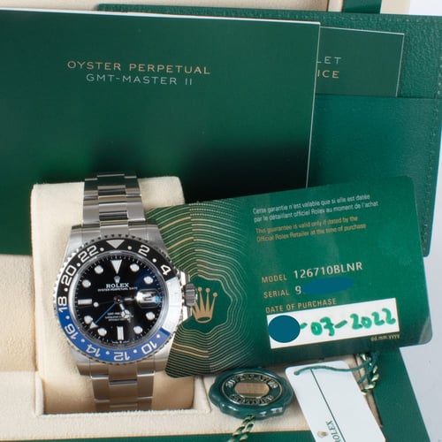 View in Box of GMT-Master II 'Batman'