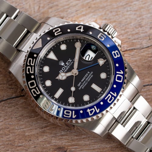 Stylied photo of  of GMT-Master II 'Batman'