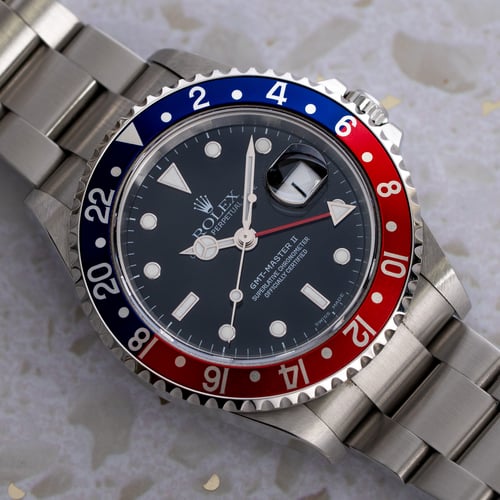 Stylied photo of  of GMT-Master II 'Pepsi'