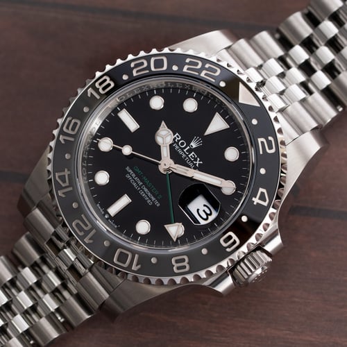 Stylied photo of  of GMT-Master II 'Bruce Wayne'
