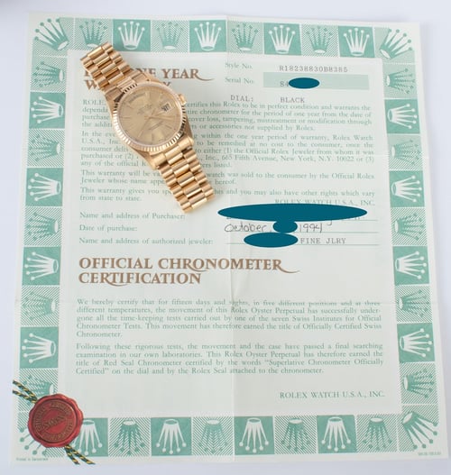 Paper shot of Day-Date President