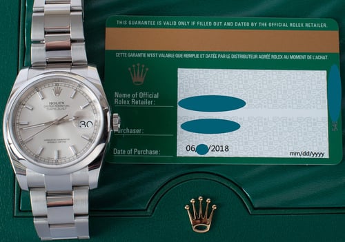 Paper shot of Datejust 36